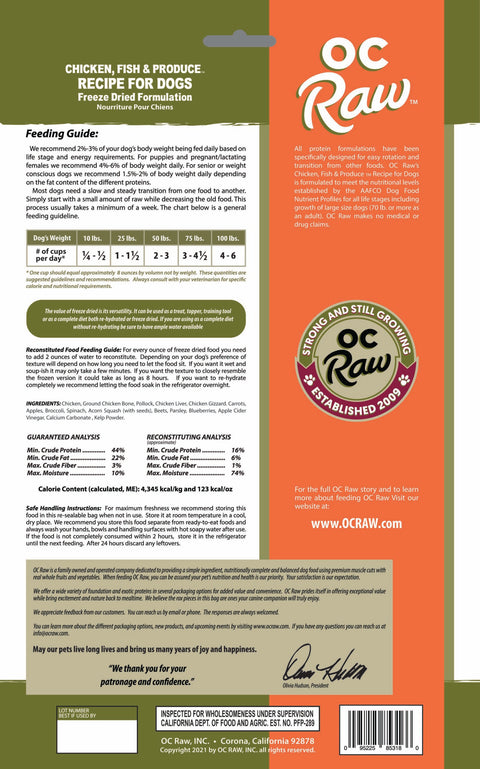 OC Raw - Freeze-Dried Meaty Rox Dog Food