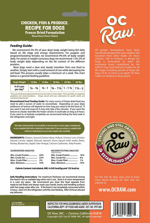 OC Raw - Freeze-Dried Meaty Rox Dog Food