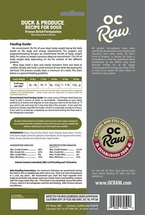 OC Raw - Freeze-Dried Meaty Rox Dog Food