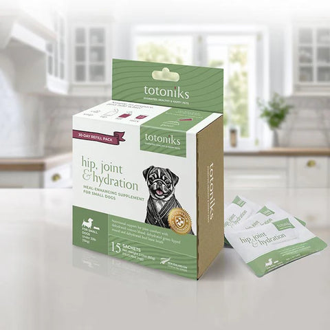 Totoniks Hip, Joint & Hydration Refill Pack – for small dogs under 33lb (15kg)