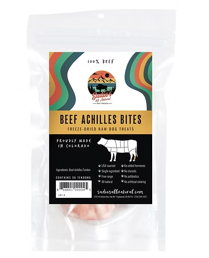 Sadie's All Natural Beef/Bison Achilles Bites