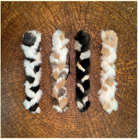 H&N Homestead Braided Rabbit Hide Dog Chew