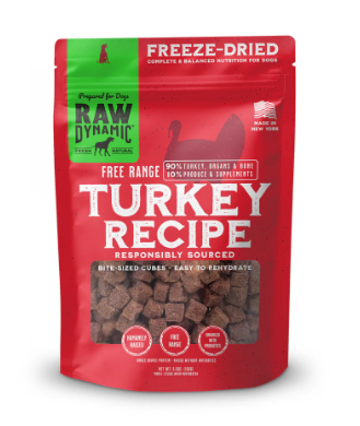 Raw Dynamic - Freeze-Dried Raw TURKEY FORMULA FOR DOGS