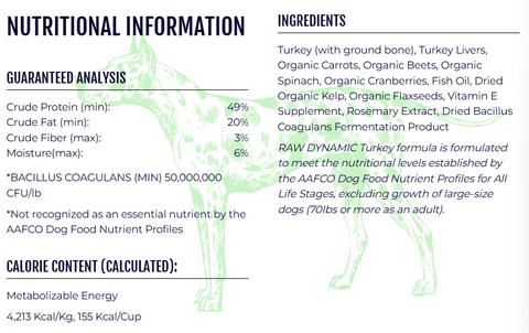 Raw Dynamic - Freeze-Dried Raw FORMULA FOR DOGS