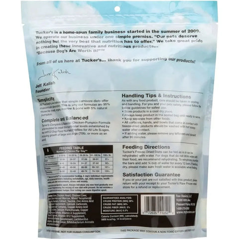 Tucker's® Chicken-Pumpkin Formula Freeze-Dried Dog Food, 14 Oz