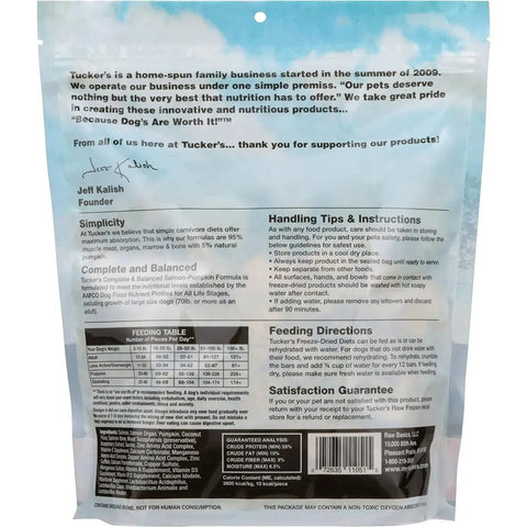 Tucker's® Salmon-Pumpkin Formula Freeze-Dried Dog Food, 12 Oz