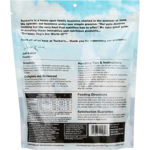 Tucker's® Turf & Surf Formula Freeze-Dried Dog Food, 14 Oz