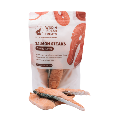 Wild n Fresh Treats - Freeze-Dried Salmon Steaks