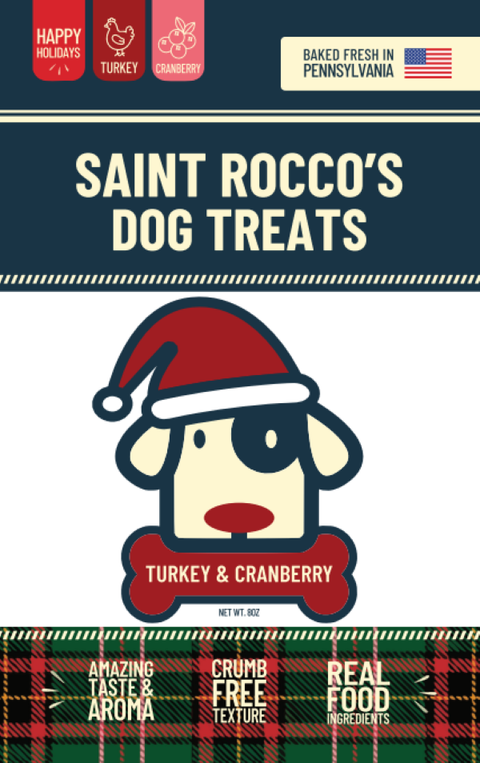Saint Rocco's Treats - Turkey & Cranberry (8oz)