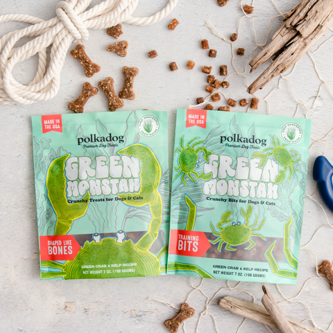 Polkadog - Green Monstah (Training Bits) - 7oz - Dog Treats