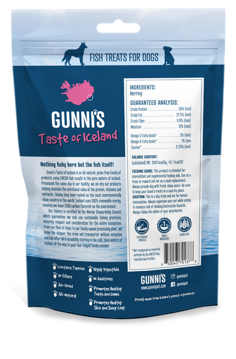 Gunni's Pet - 3oz WHOLE HERRING