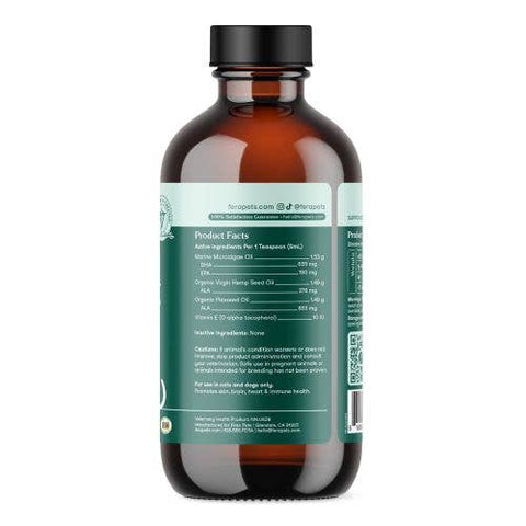 Fera Pets - Vegan Omega-3, 6, 9s Algae Oil for Dogs & Cats