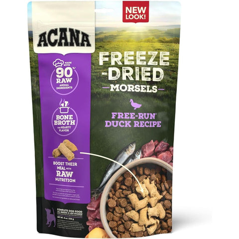 ACANA Free-Run Duck Morsels Freeze-Dried Dog Food & Topper 8 oz