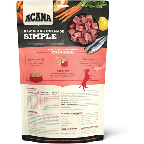 ACANA Ranch-Raised Beef Morsels Freeze-Dried Dog Food & Topper 8 oz