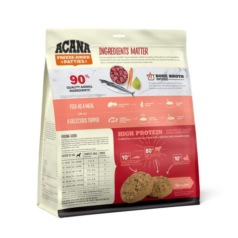 ACANA Ranch-Raised Beef Patties Freeze-Dried Dog Food & Topper 14 oz