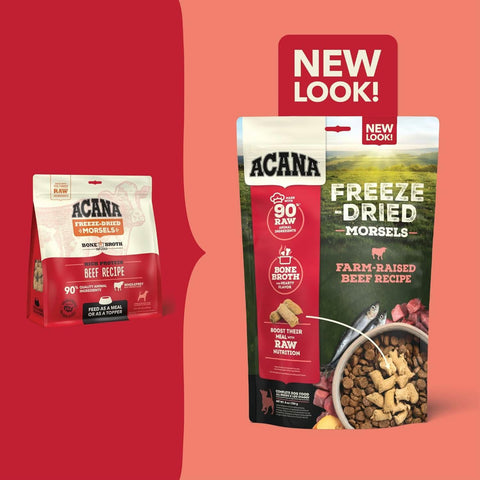 ACANA Ranch-Raised Beef Morsels Freeze-Dried Dog Food & Topper 8 oz