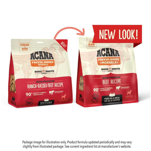 ACANA Ranch-Raised Beef Patties Freeze-Dried Dog Food & Topper 14 oz