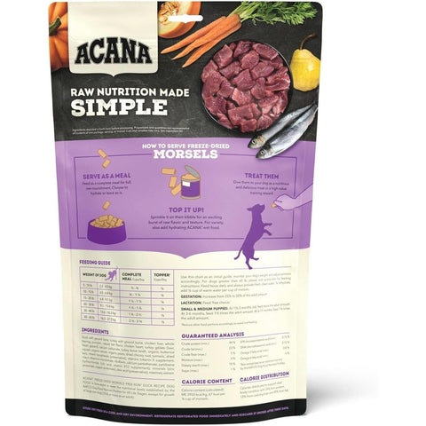 ACANA Free-Run Duck Morsels Freeze-Dried Dog Food & Topper 8 oz