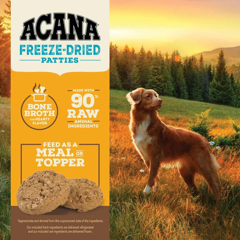 ACANA Free-Run Chicken Patties Freeze-Dried Dog Food & Topper 14 oz