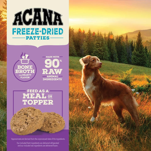 ACANA Free-Run Duck Patties Freeze-Dried Dog Food & Topper 14 oz