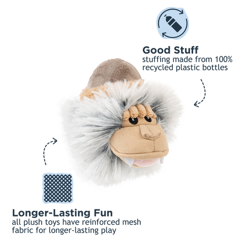 Tall Tails - Tall Tails Yeti Hat 2-in-1 Fetch Ball Dog Toy