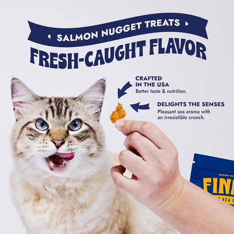 Finfare Pet Foods - Freeze-Dried Salmon Nuggets for Cats, 1.3oz