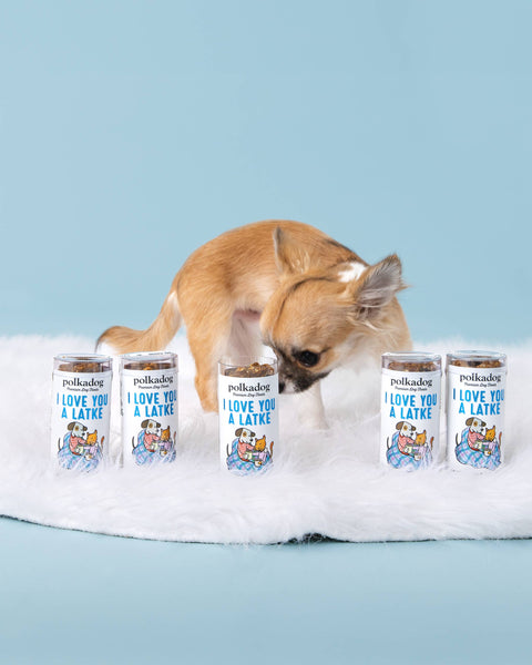 Polkadog - Holiday Mini Tube: I Love You A Latke - Dog Treats