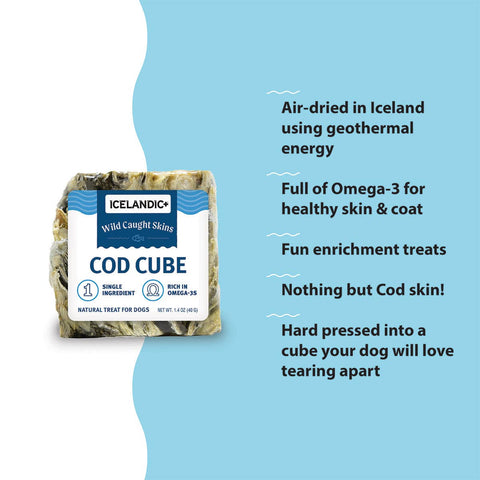 Icelandic+ - Cod Skin Large Cube Dog Treat