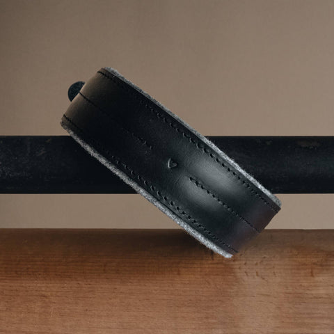 BAND&ROLL - Wool Padded Wide Dog Collar. Pine