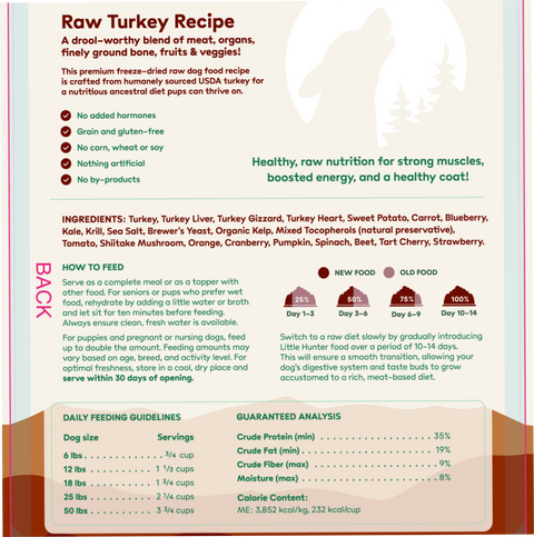 Little Hunter - Raw Turkey Recipe