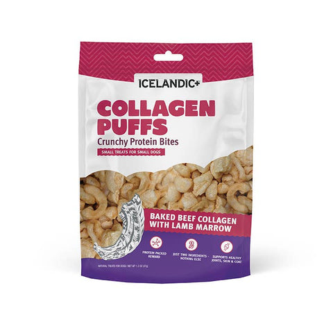 Icelandic+ - Beef Collagen Puffs with Marrow Treats for Small Dogs - 1.3oz