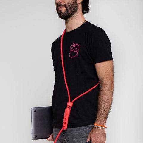 Zee.Dog - Neon Coral | Hands-Free Leash