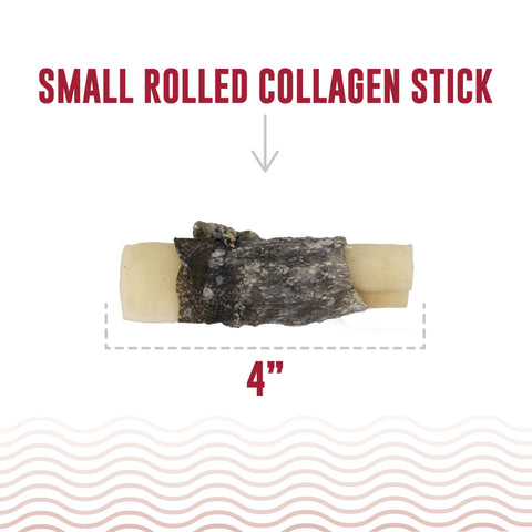 Icelandic+ - Rolled Beef Collagen Wrapped With Cod Skin 4" Chew Stick