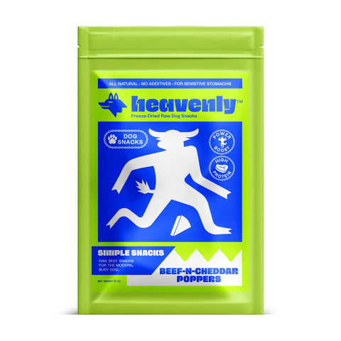 Heavenly Pet Food - Heavenly Simple Snacks - Beef-N-Cheddar Poppers