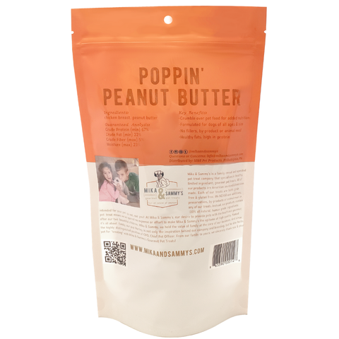 Mika and Sammy's Gourmet Pet Treats - Poppin’ Peanut Butter