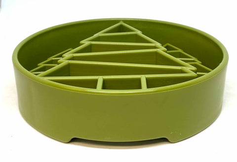 SodaPup Dog Toys - Pine Tree Design eBowl Enrichment Slow Feeder Bowl for Dogs