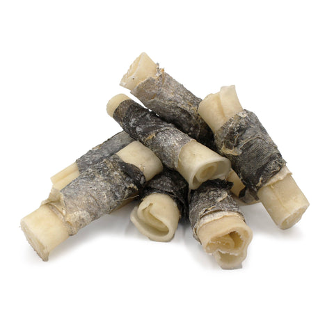 Icelandic+ - Rolled Beef Collagen Wrapped With Cod Skin 4" Chew Stick