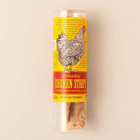 Polkadog - Chicken Strip Jerky - 4oz Tube - Dog Treats