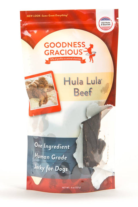 Goodness Gracious - Hula Lula Beef (Human Grade, 1 Ingredient Jerky) - 4oz