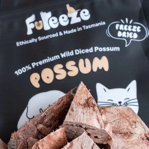 Fureeze - 50g Freeze Dried Diced Possum By Fureeze™ for Cats & Dogs