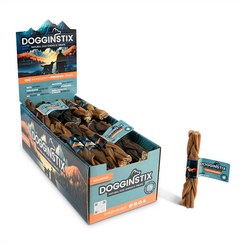 Dogginstix - 6" Braided Lamb Collagen Sticks