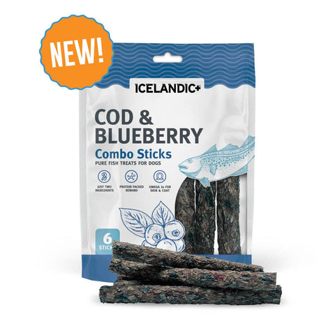 Icelandic+ - Cod & Blueberry Combo Sticks For Dogs