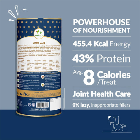 Pawfect Pet Foods Pvt Ltd - USA - Pawfect Nature's Munch Freeze-Dried Joint Care Cheese treats for Dogs| 100% Natural| High Protein, Low Fat| 8 Calories per Treat| Grain-Free| Healthy Training Treat (75g/2.65oz)