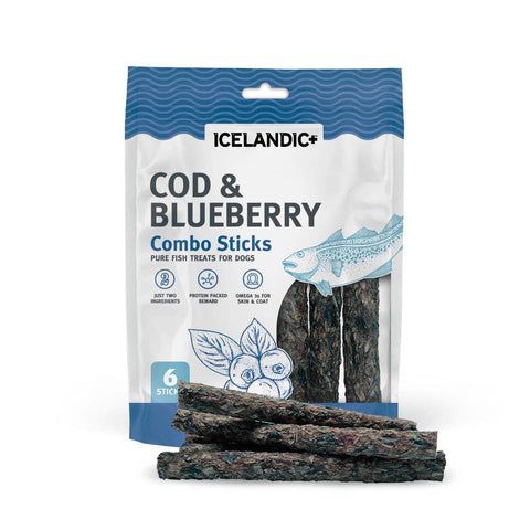 Icelandic+ - Cod & Blueberry Combo Sticks For Dogs