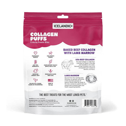Icelandic+ - Beef Collagen Puffs with Marrow Treats for Dogs - 2.5oz