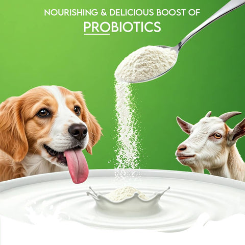 Pawfect Pet Foods Pvt Ltd - USA - Pawfect Nature's Sip 100% Natural Goat Milk Powder for Dogs & Puppies| Easily Digestible| Source of Vitamins, Minerals, Probiotics| Healthy Topper| Hydration Support | Milk Replacer for dogs