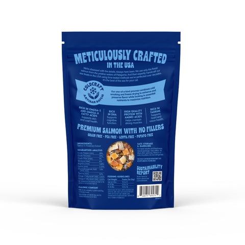 Finfare Pet Foods - Freeze-Dried Salmon Skin Bites for Cats, 6oz