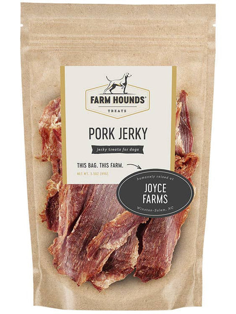 Farm Hounds - Pork Jerky Dog Treats - All-Natural - 3.5oz