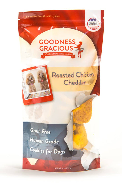 Goodness Gracious - Roasted Chicken Cheddar Cookies (Human Grade/Grain Free) 8oz