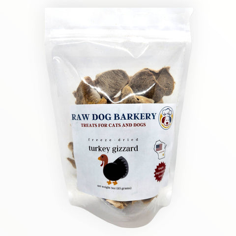 Raw Dog Barkery - Turkey Gizzards Sliced Freeze-Dried